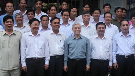 Party leader Trong visits Dong Thap province - ảnh 2